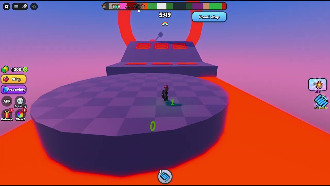 Roblox jadę na deskorolce