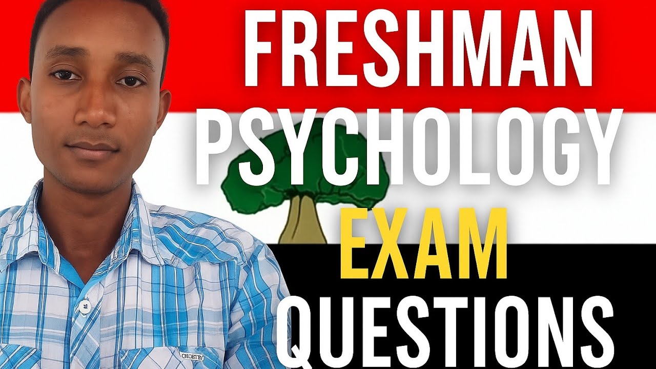 Freshman Psychology_Exam Questions. #freshmancourse #bbcafaanoromoo #psychology #examquestions 