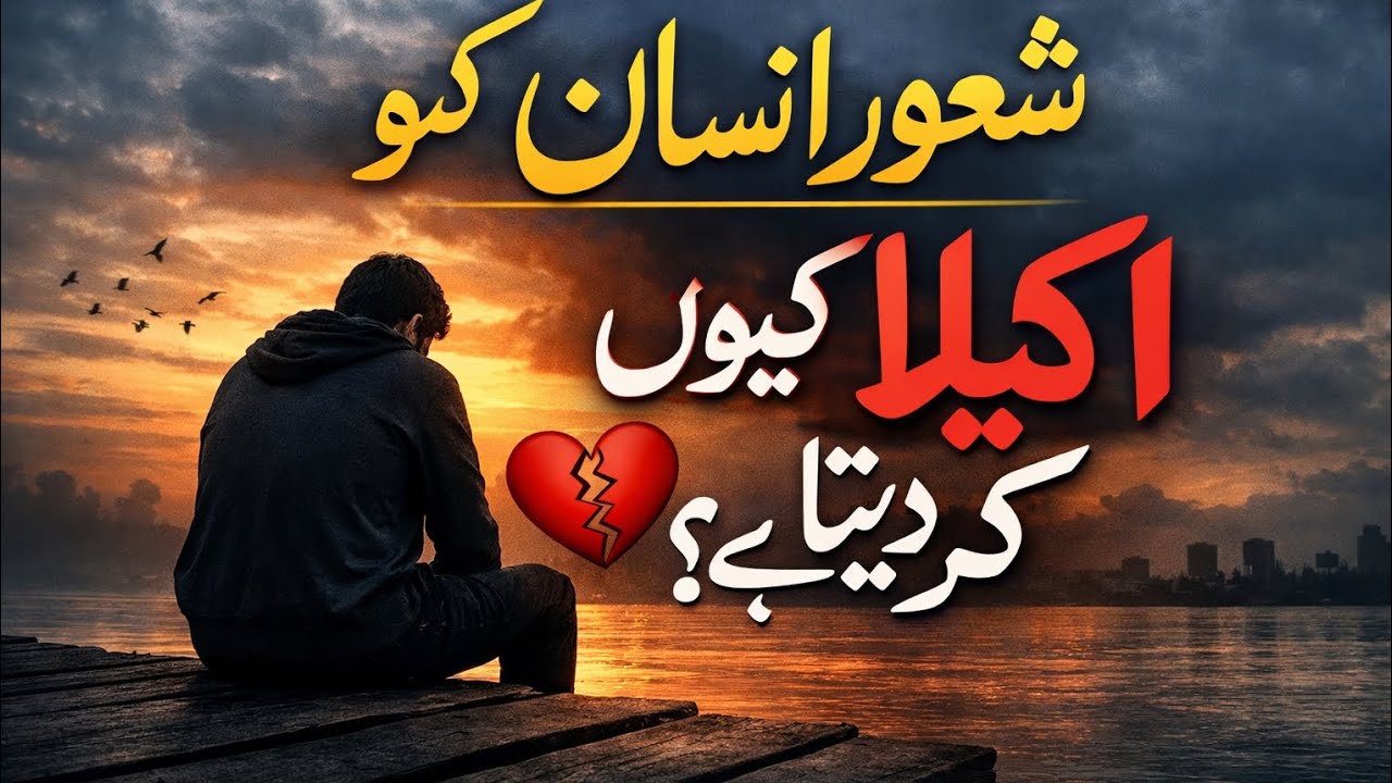 شعور انسان کو اکیلا کیوں کر دیتا ہے؟ | ایک تلخ مگر سچی حقیقت