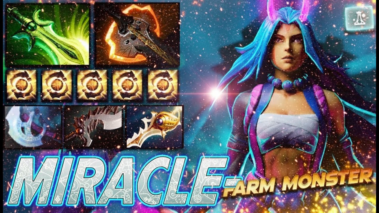 MIRACLE- ANTI-MAGE &mdash; FARM MONSTER 💸💥 [Dota 2 7.39e]