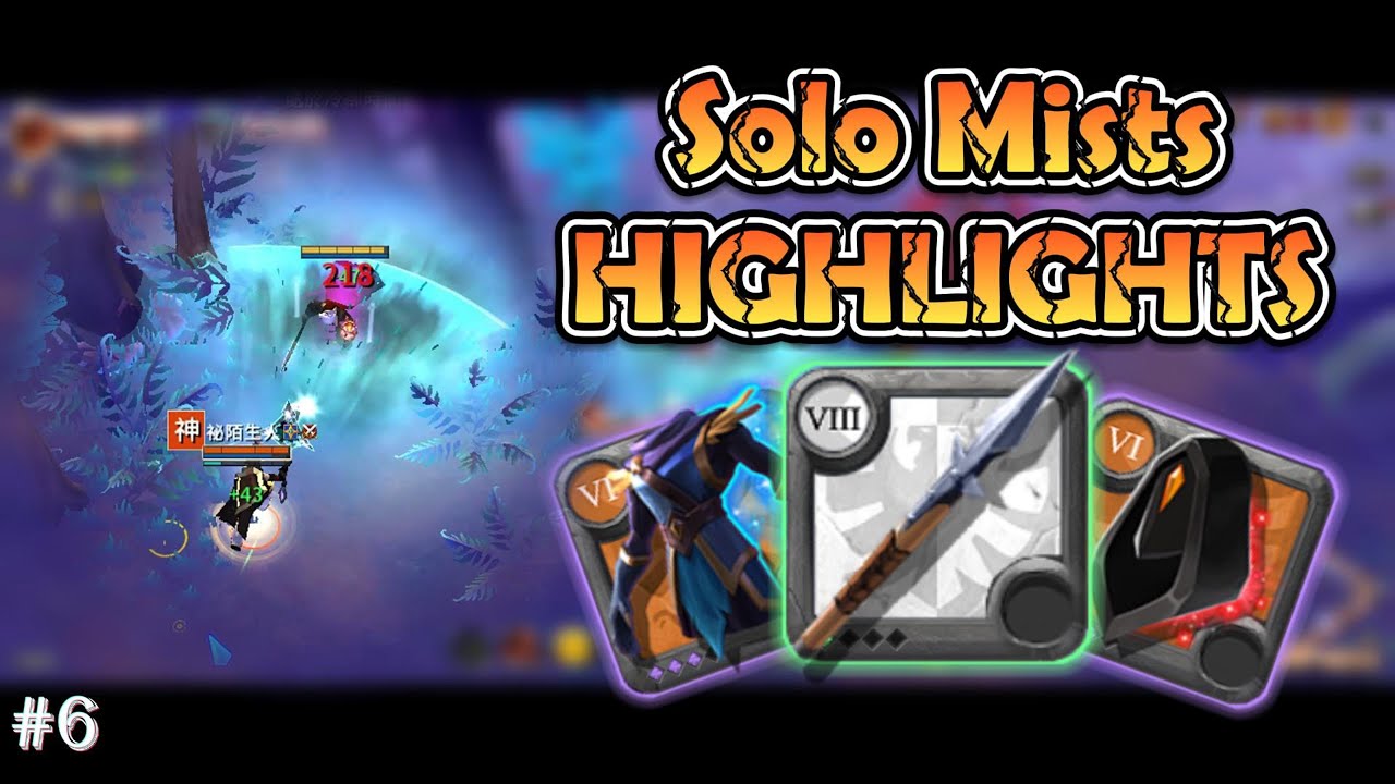 Albion Online - 1H Spear vs 6.3 - 8.4 | Solo Mists | PVP Highlights #6