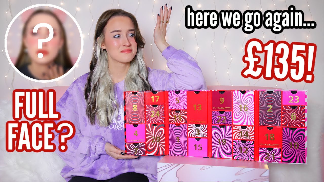 Full Face Of ADVENT CALENDAR Makeup + UNBOXING! *MAC Box Of Tricks*