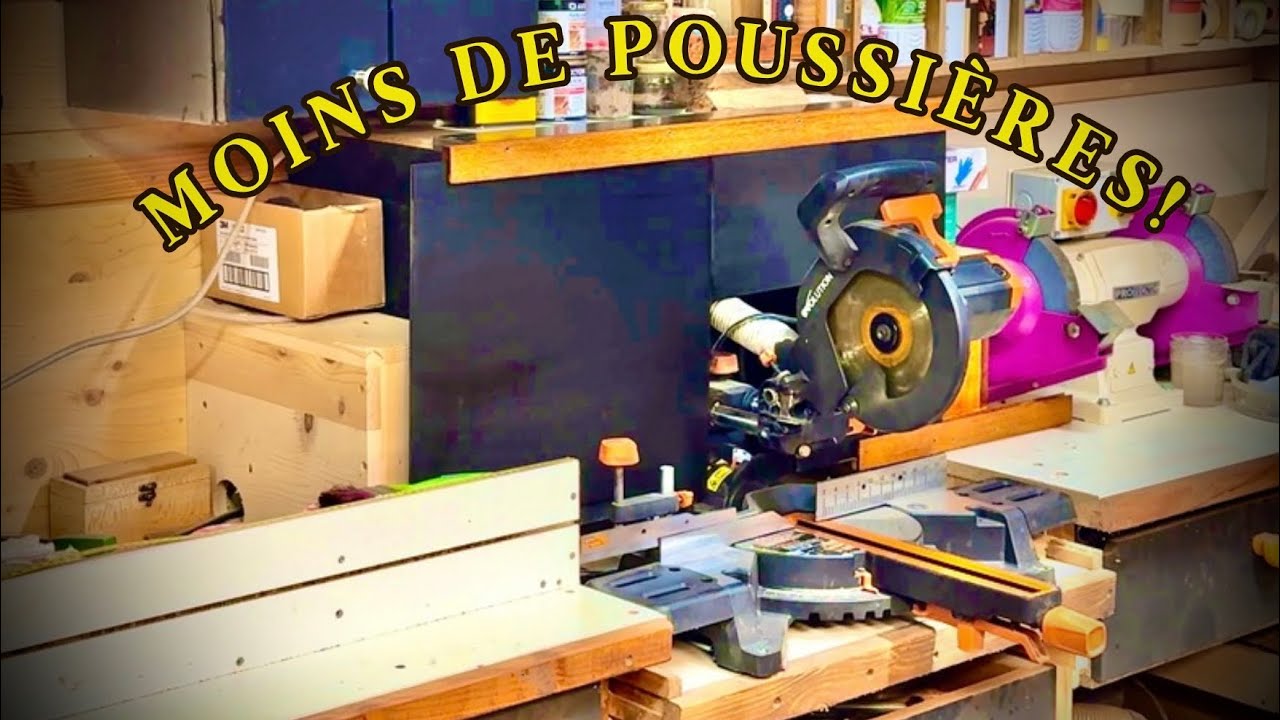 Adieu la poussière ! 🚫💨 Je fabrique des portes coulissantes pour ma scie radiale 🪚 