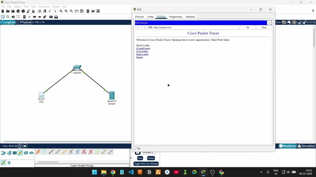 Cisco Packet Tracer | Server and Client Setup in LAN | Part 5 | in Hindi