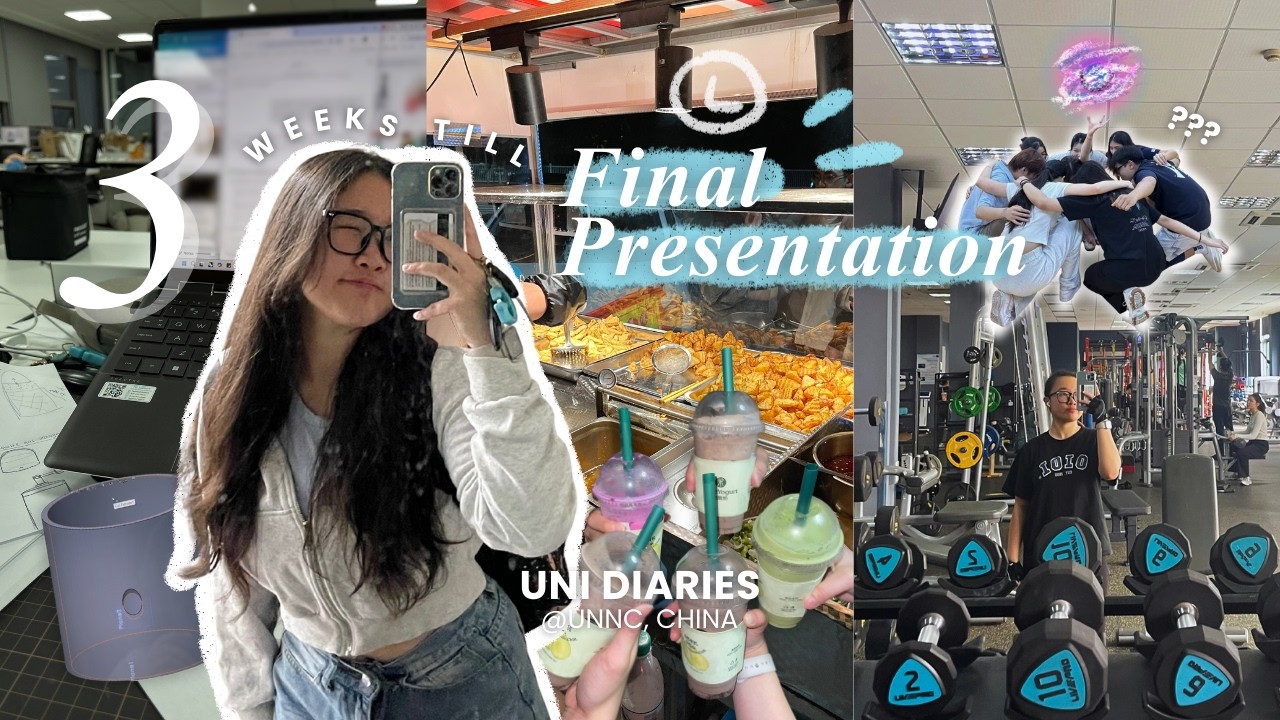 a REAL week in my life as a product design student in China | design studio, gym & campus life🌧️