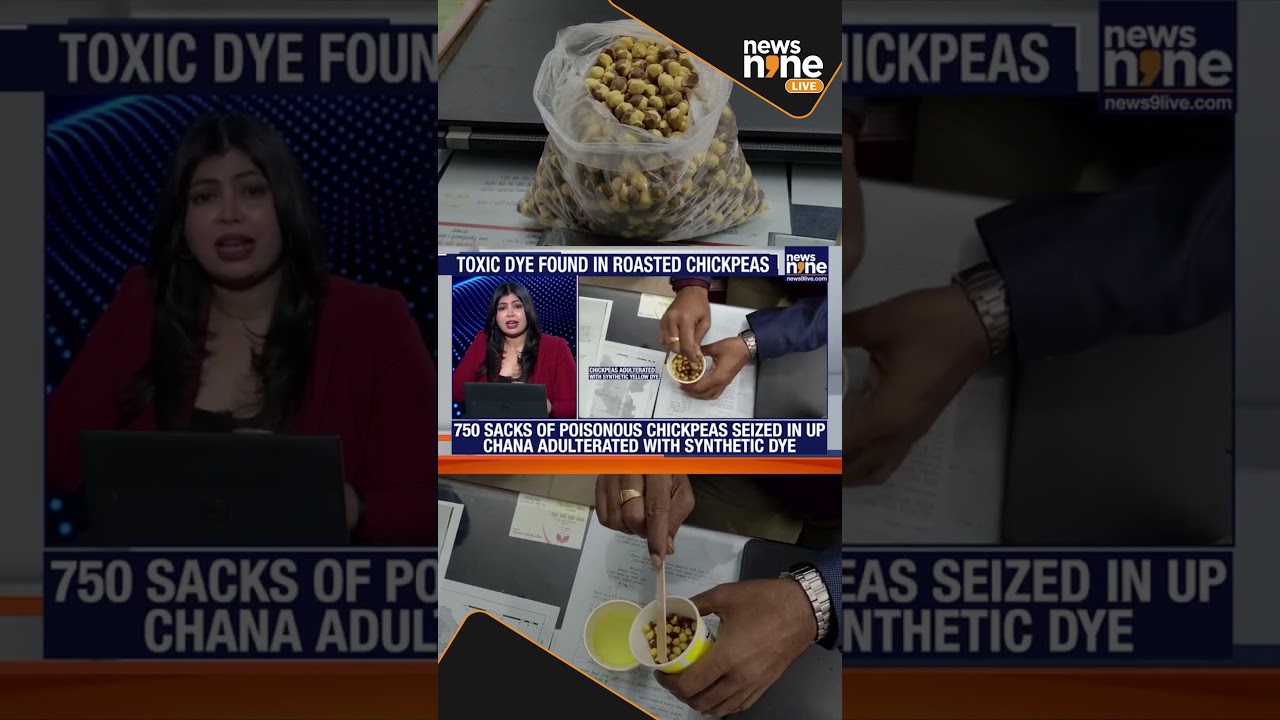 Toxic Chana Exposed | Roasted Chickpeas Adulterated With Synthetic Dye Seized in UP | News9