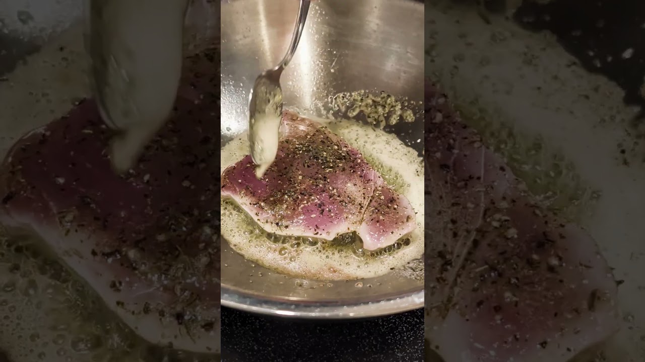 Perfect Pan-seared Tuna Fillet #shorts #tuna