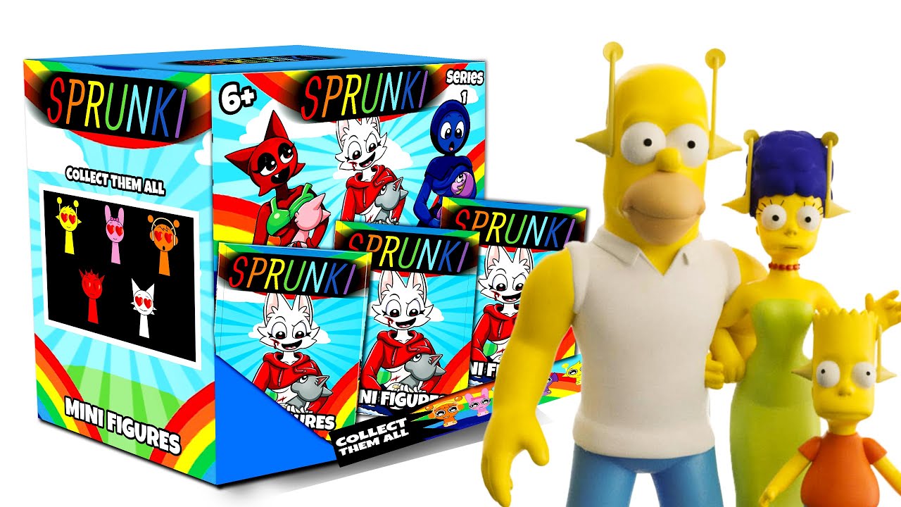 The BIGGEST Sprunki FAMILY MYSTERY BOX! NEW Family SPRUNKI SIMPSONS, SPRUNKI Tyler SNOWI Minifigures