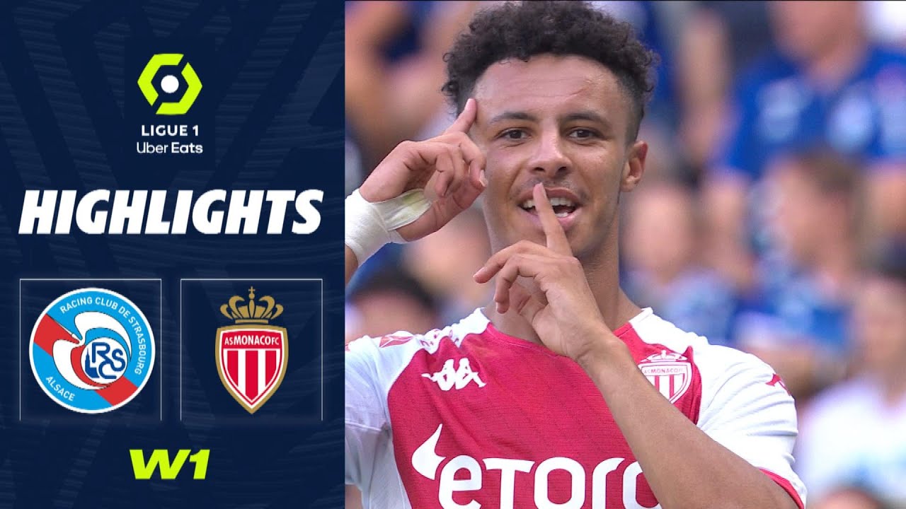 RC STRASBOURG ALSACE - AS MONACO (1 - 2) - Highlights - (RCSA - ASM) / 2022-2023