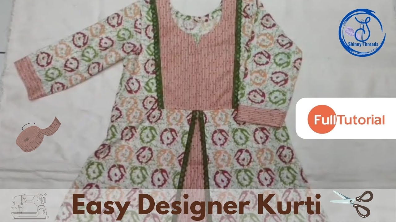 Easy Readymade Designer Kurti | Full Tutorail for Cutting and Stichting | Kurti Design