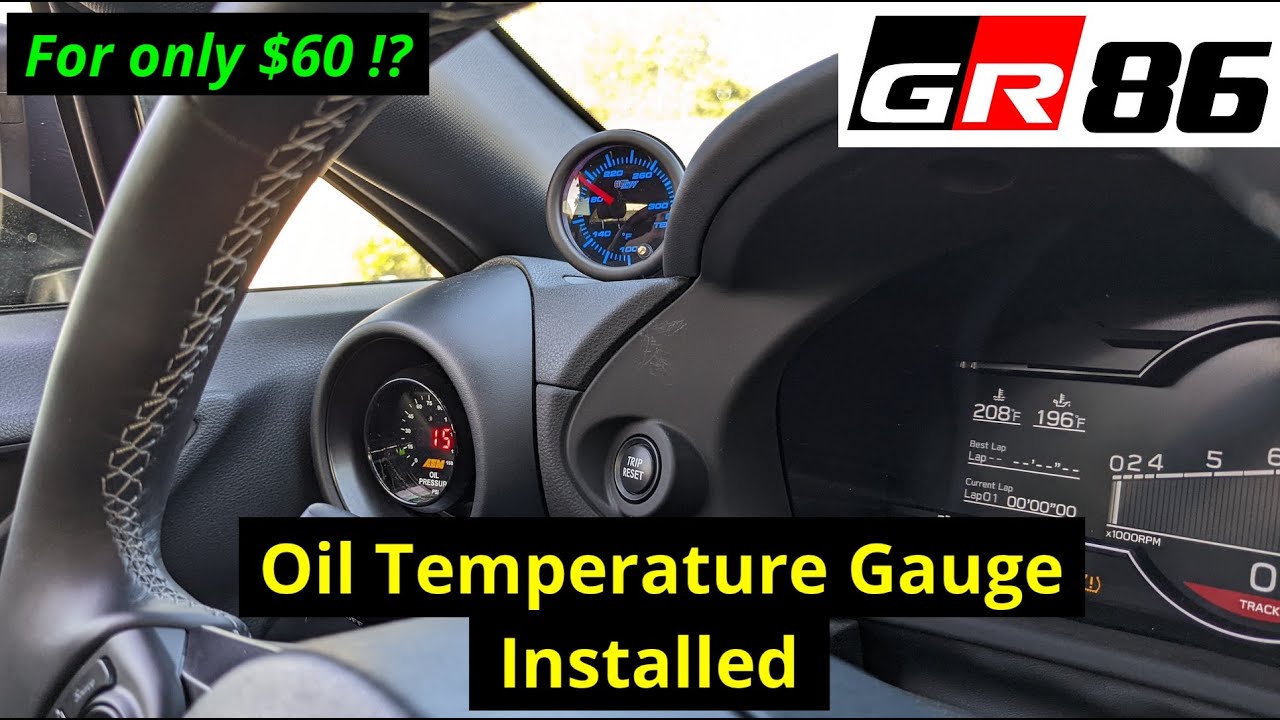 Install Oil Temperature Gauge on GR86 | Step by Step