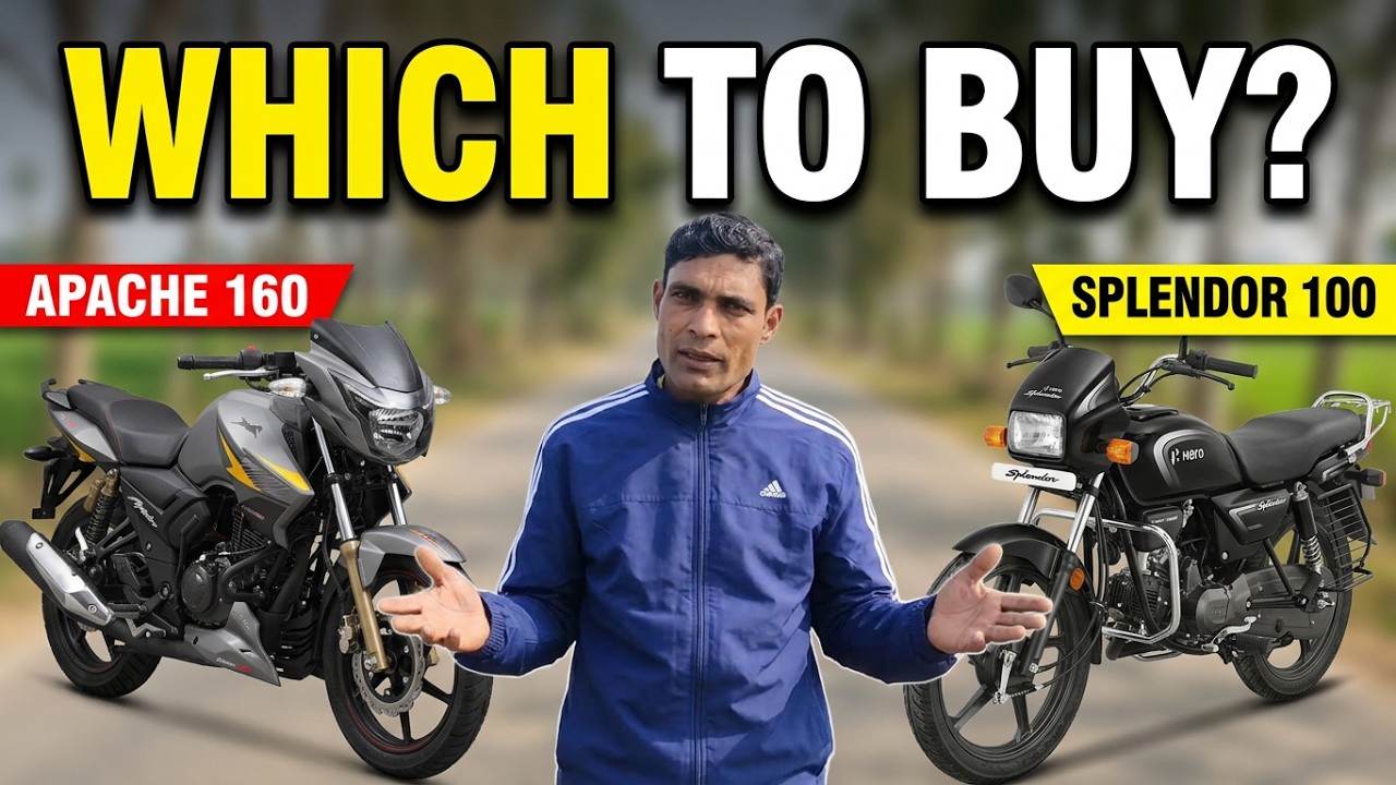 Apache vs Splendor Plus | Mileage 🔥 Power 💪 Comfort Test