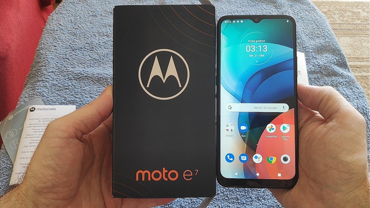 Motorola Moto e7 Grey - Unboxing