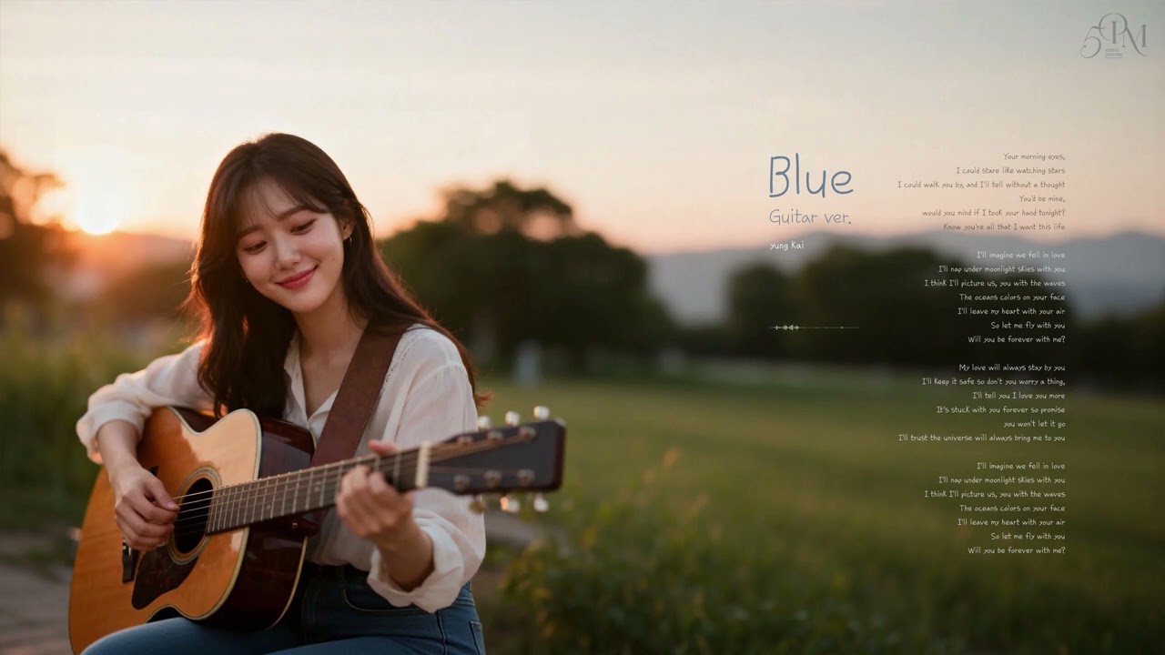 yung kai - blue 어쿠스틱 기타 Cover🔊 #music  #coffeetime #blue #yungkai