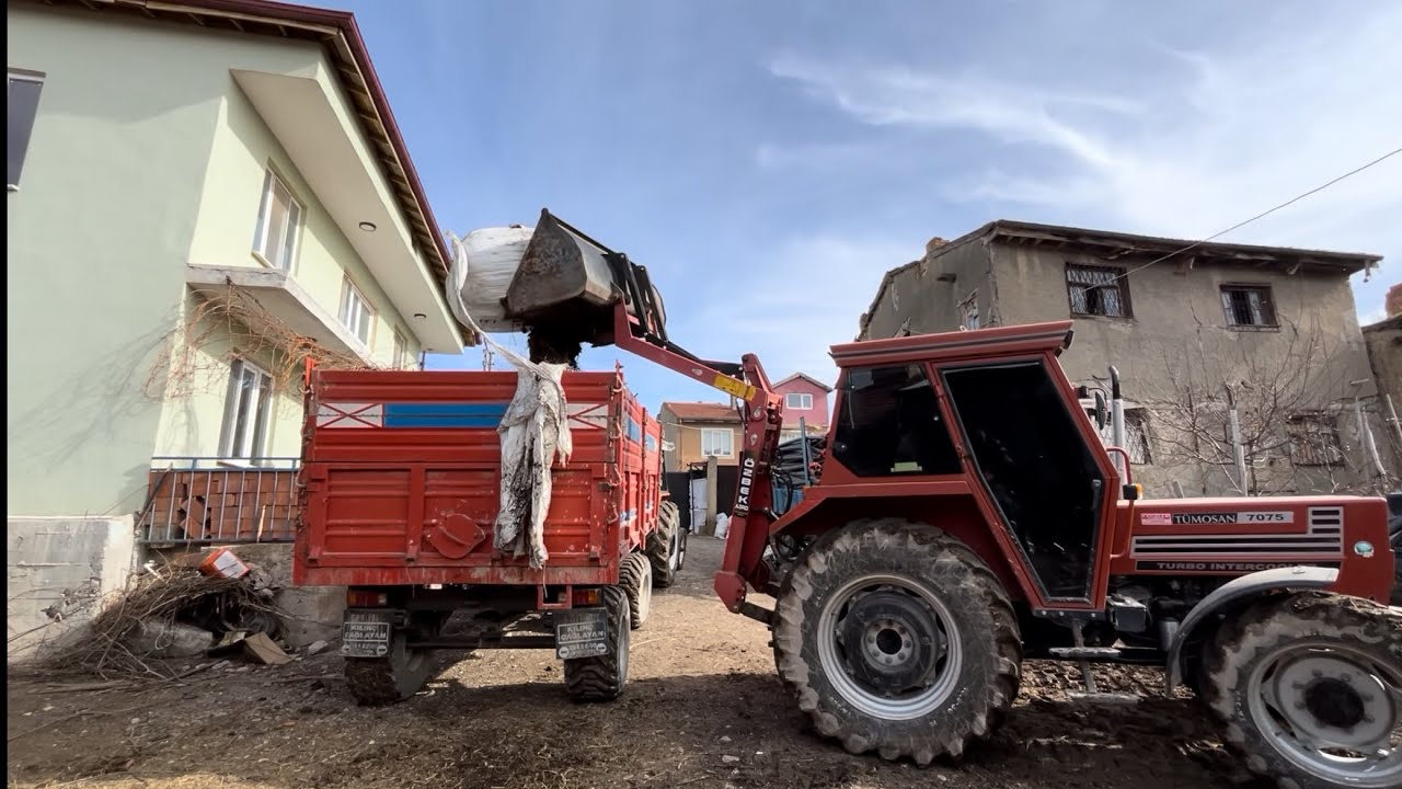 Türk fiat 480 10 tonluk romörkü rampadan çıkarıyor //temizlik yapıyoruz /köyde işler 