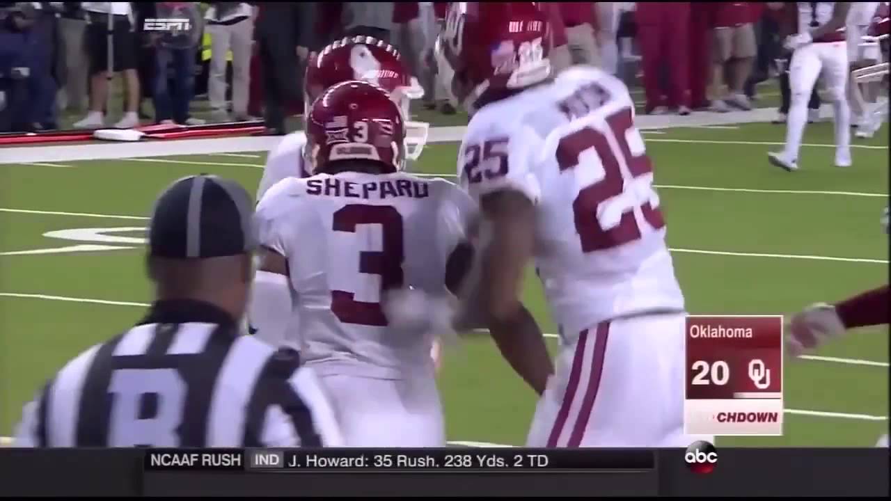 STERLING SHEPARD WR #3 Oklahoma Sooners vs Baylor