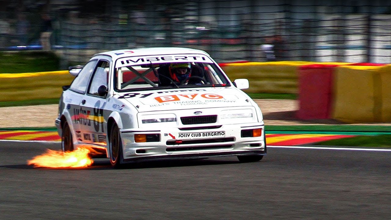 FORD SIERRA RS500 | Flames, flybys & racing action | 2018-2022