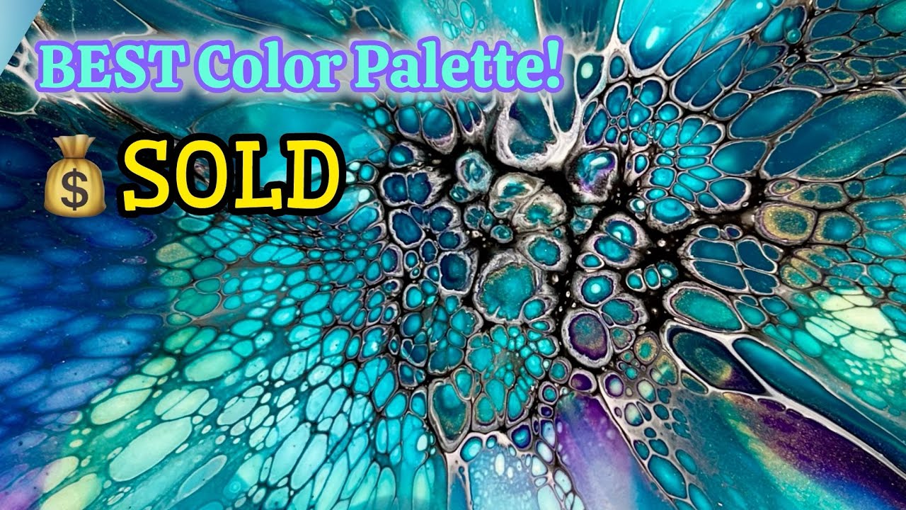 361. Best Color Palette, Coasters, Acrylic Painting #acrylicpainting #fluidart #art