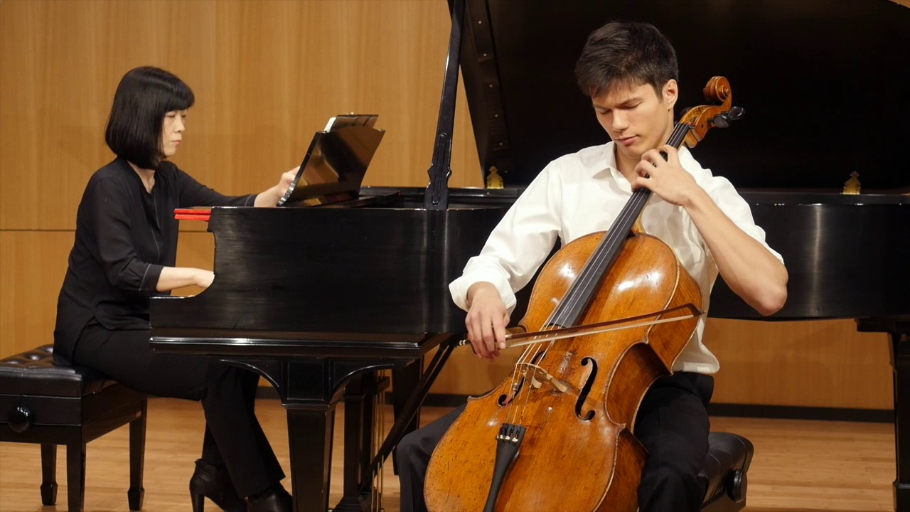 Derek Louie, cello.  Dvorak Silent Woods, 