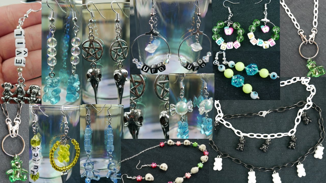15 Handmade Jewelry Ideas | Make Jewelry With Me | Goth, Grunge, Alt jewelry Ideas | Christmas Gifts