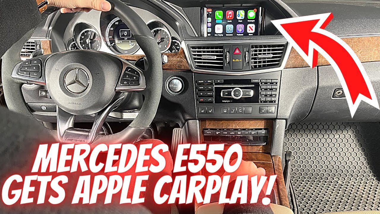 Mercedes E550 получает APPLE CARPLAY! - Как установить CARPLAY на штатную систему COMAND/экран ва...