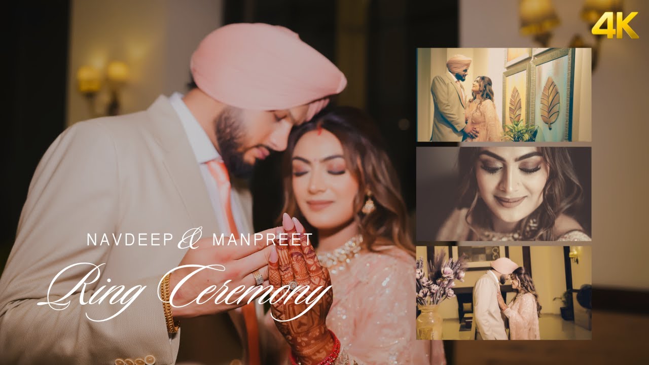 Ring Ceremony  Highlights 4k  | Navdeep & Manpreet | Amar Photographer | Begowal | Punjab