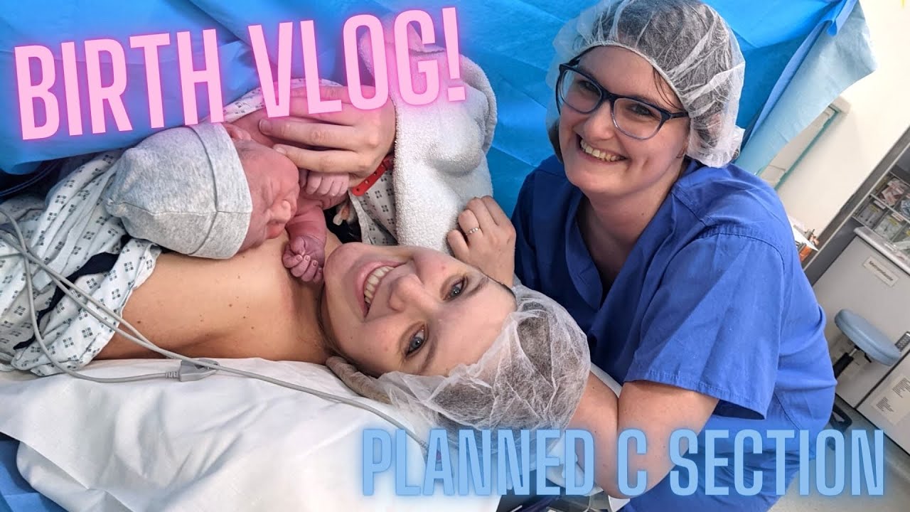 BIRTH VLOG! Welcome to the world, baby boy 💙 (Planned C Section)