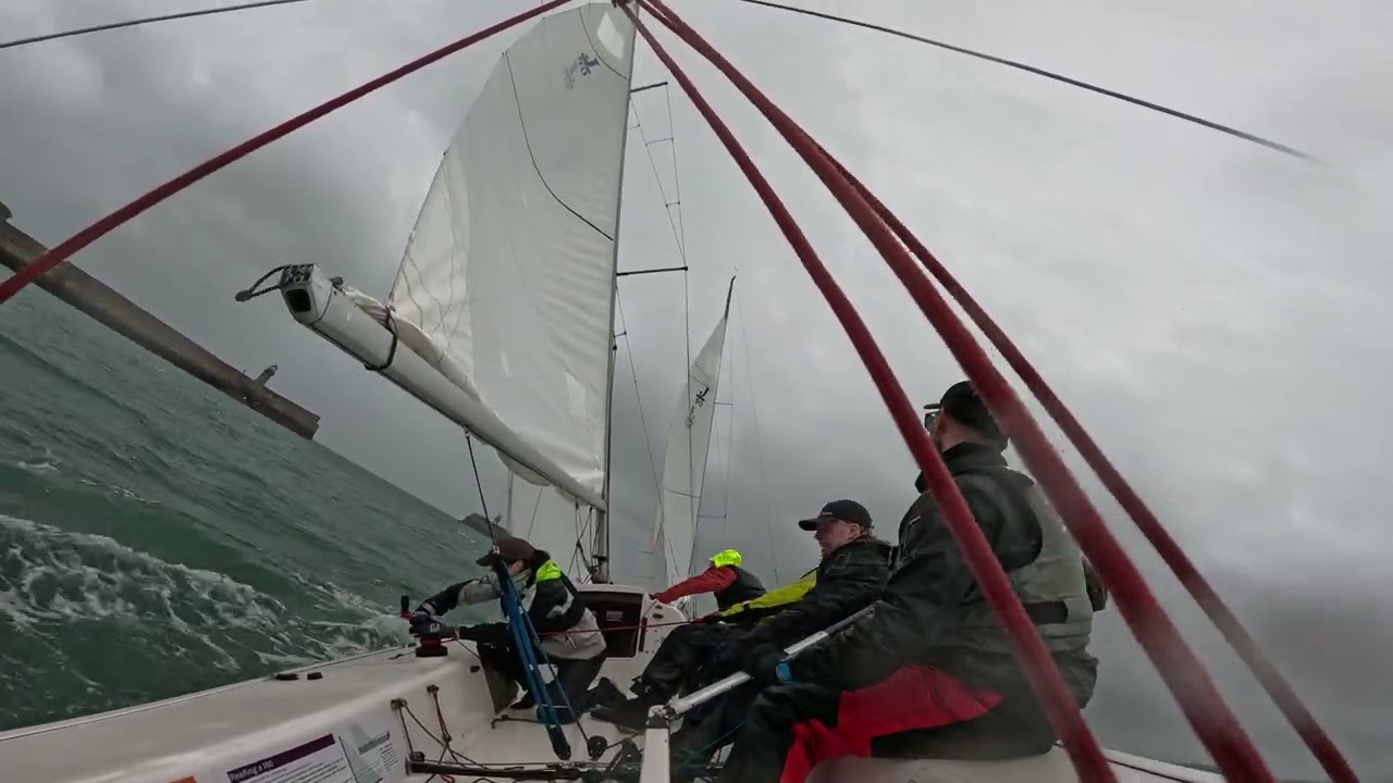 Match Racing J80s in 30 knots
