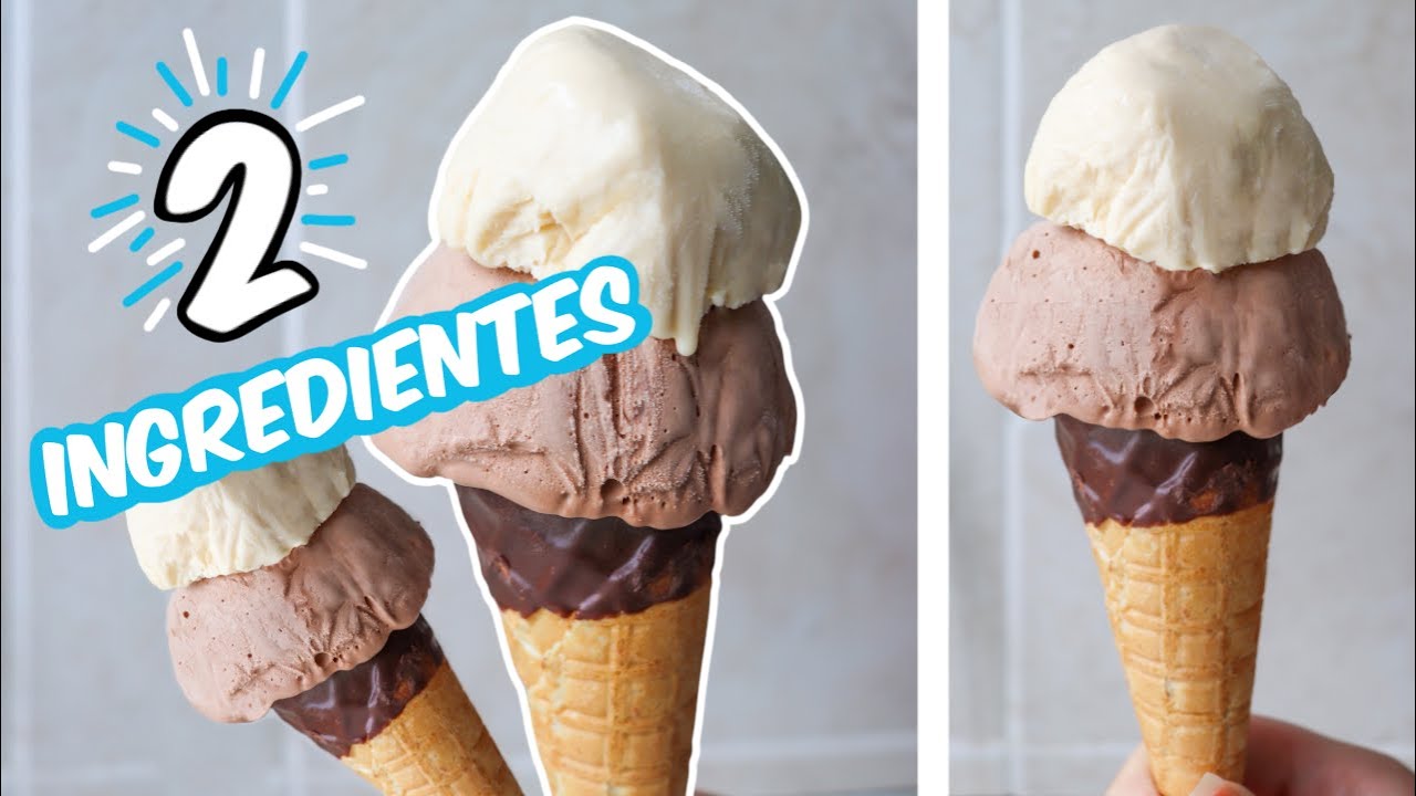 El HELADO casero más CREMOSO de 2 INGREDIENTES - Receta fácil