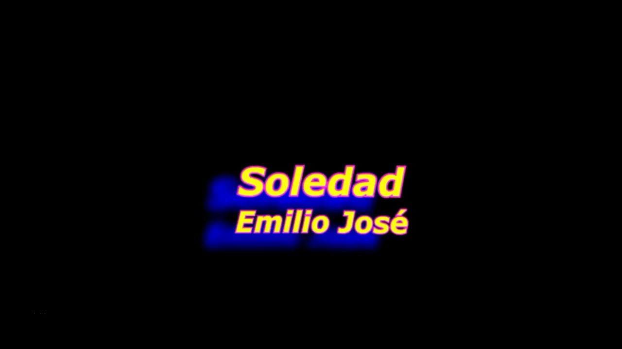 0 Soledad (Emilio Jos&eacute;) m&eacute;trica de acordes 2 tonalidades cover