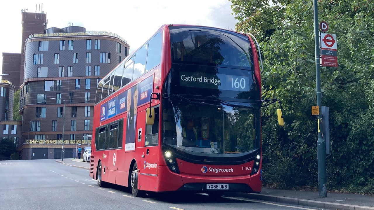 FRV. Stagecoach London Route 160. Sidcup Station - Catford Bridge. Enviro400 MMC 11060 (YX68 UNB)