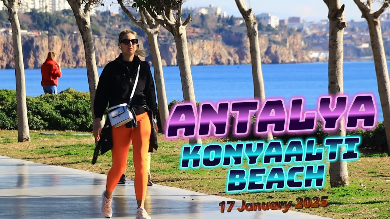 Antalya KONYAALTI Beach 17 Jan 2025 #antalya #turkey #citytour #travel #antalyaattractions #beach