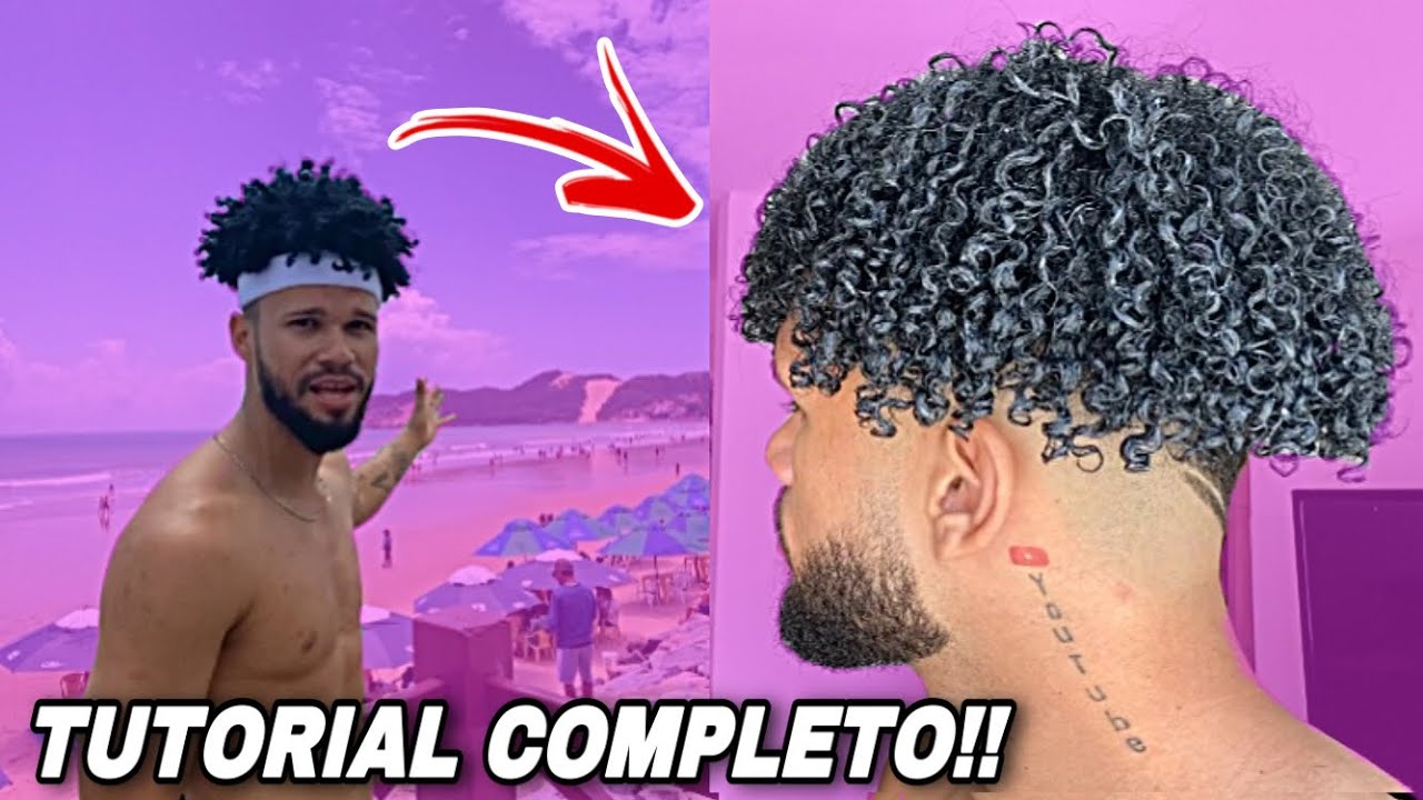 LAVANDO, CORTANDO E CACHEANDO O CABELO CRESPO PÓS PRAIA | NEM EU ACREDITEI 😱