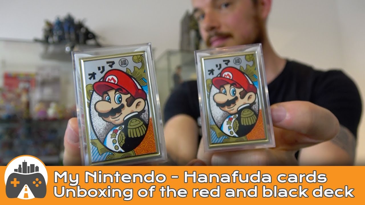 [Super Mario Hanafuda] Unboxing of the red and black deck