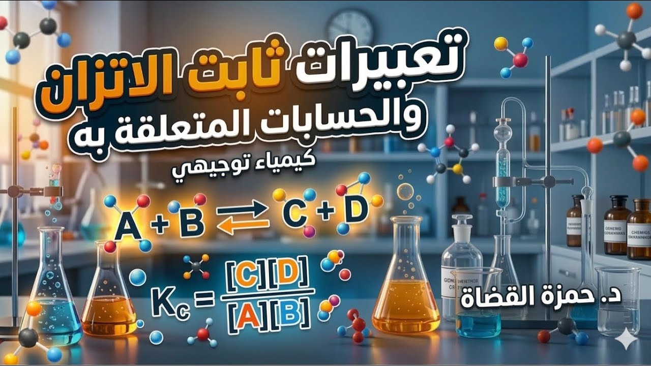 تعبيرات ثابت الاتزان والحسابات المتعلقة به - الدرس الثاني - كيمياء توجيهي | د. حمزة القضاة