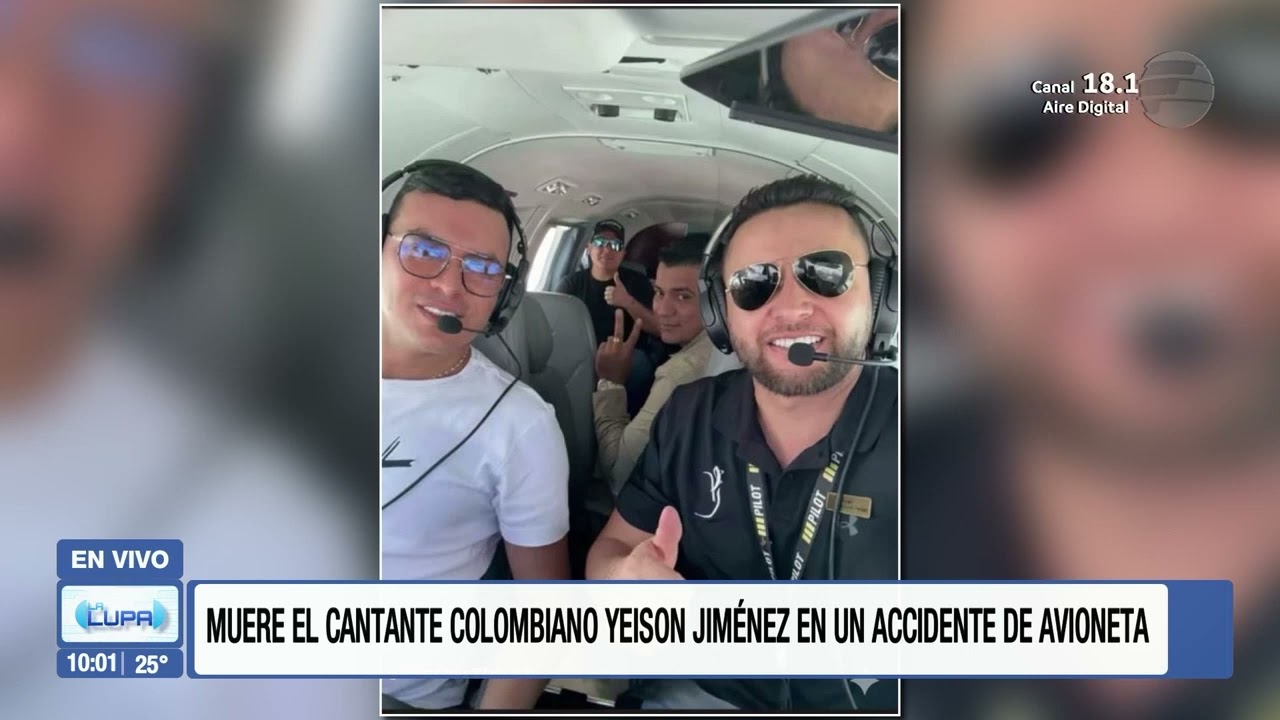 El cantante colombiano Yeison Jim&eacute;nez predijo su muerte