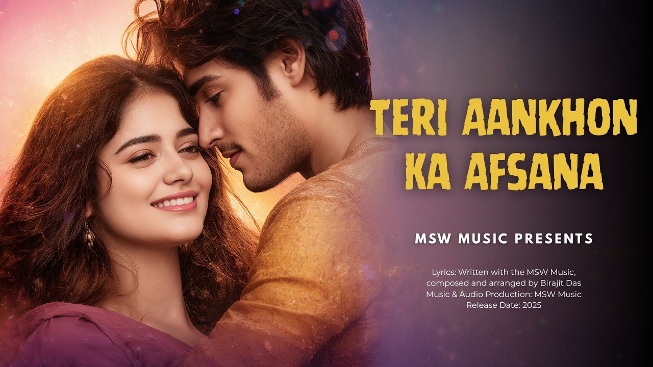 🎵 Teri Aankhon Ka Afsana | Bollywood Romantic Song 2025 | MSW Music Hindi Presents 🎵