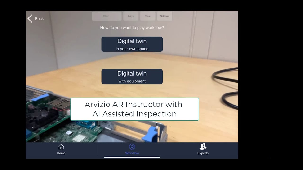 Arvizio AR Instructor with AI Visual Inspection