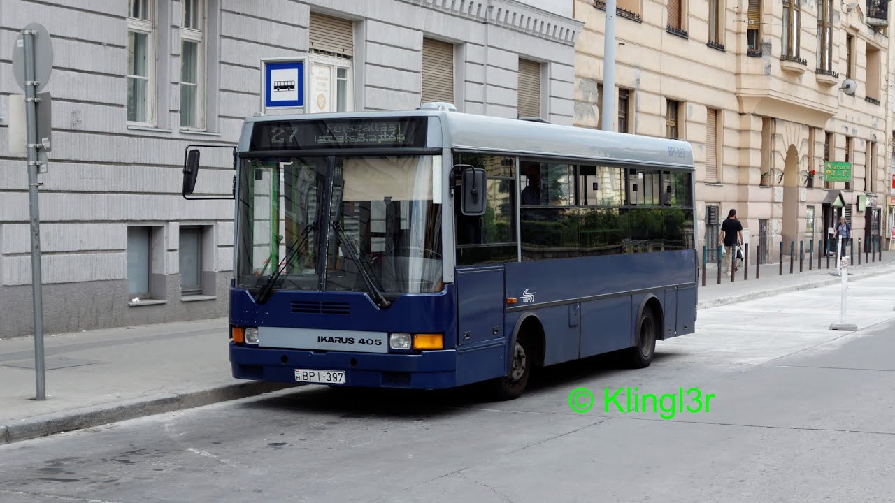 Ikarus 405 bus ride in Budapest - Mitfahrt - BPI-397