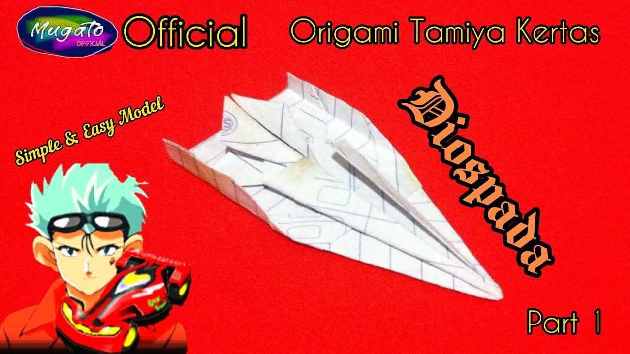 cara membuat tamiya kertas model diospada | origami tamiya