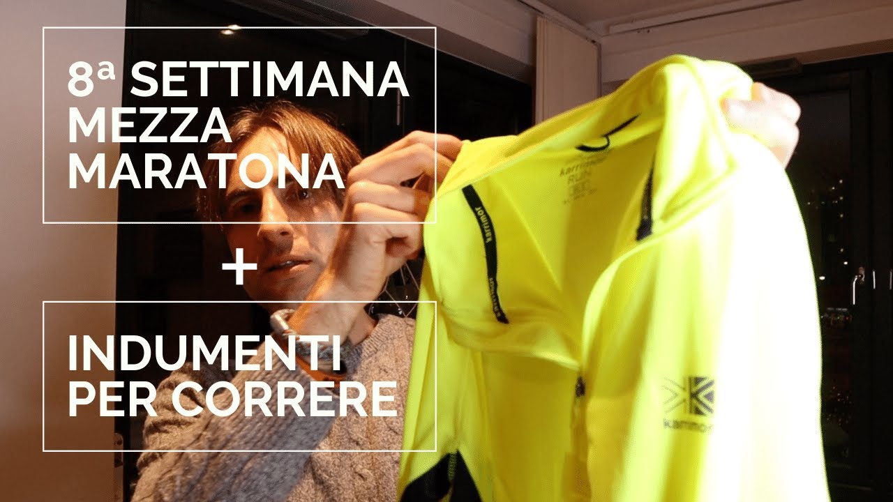 L'abbigliamento invernale per la corsa e l'ottava settimana di preparazione alla mezza maratona