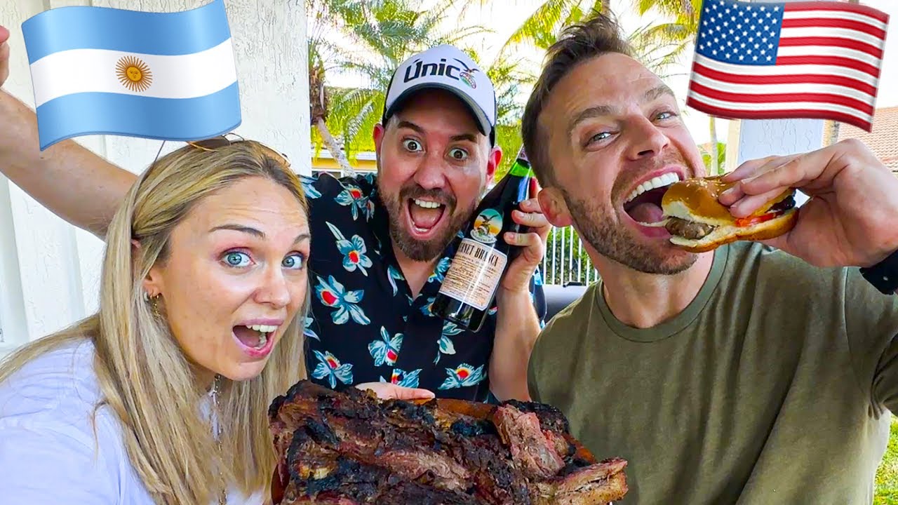 ASADO ARGENTINO 🇦🇷 vs 🇺🇸 BBQ USA Ft Dustin Luke