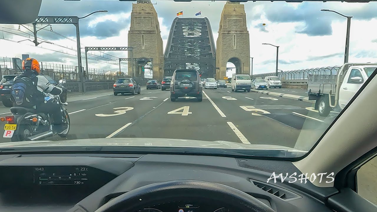POV Driving over the Sydney Harbour Bridge | Lane Cove Tunnel, M2 | City (Ultimo) to Baukam Hills 4K