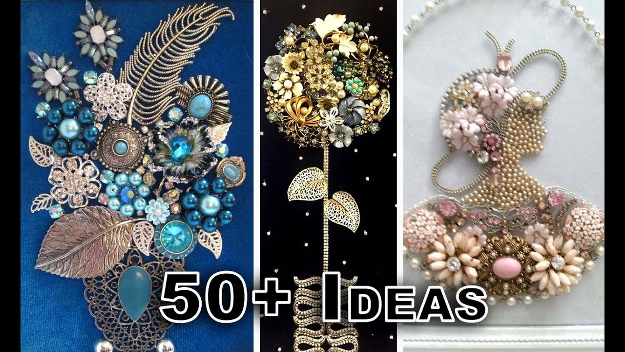 50+ IDEAS TO UPCYCLE YOUR OLD JEWELRY INTO ART | ep 4