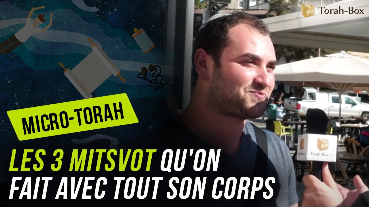 Micro-Torah : Les 3 Mitsvot qu'on fait avec tout son corps
