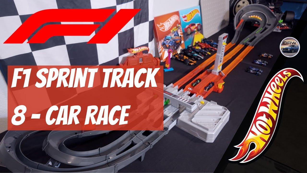 [4K] F1 Sprint Track Hot Wheels Race