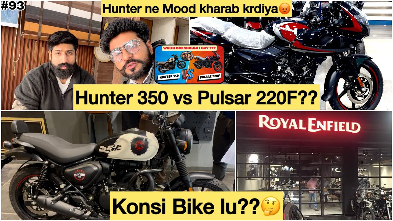 Hunter 350 royal Enfield price/hunter 350 royal Enfield base model/Bajaj pulsar 220f new model 2026