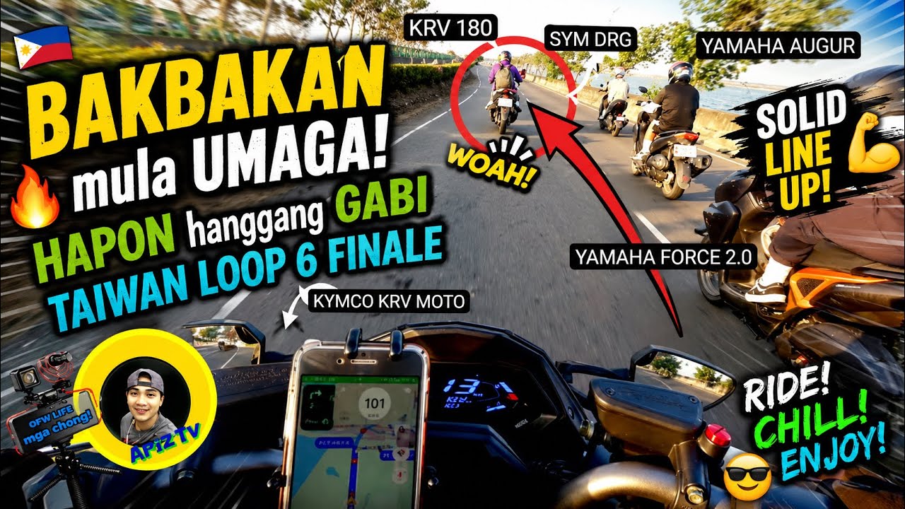 KYMCO KRV 180 x SYM DRG x YAMAHA FORCE 2.0 x YAMAHA AUGUR | TAIWAN LOOP PART 6 FINALLY | ariz tv 168