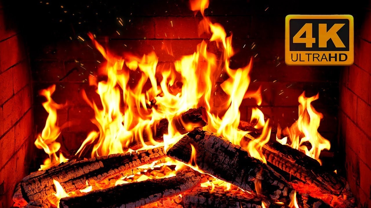 Fireplace 10 Hours in Full HD – Crackling Fire Sounds