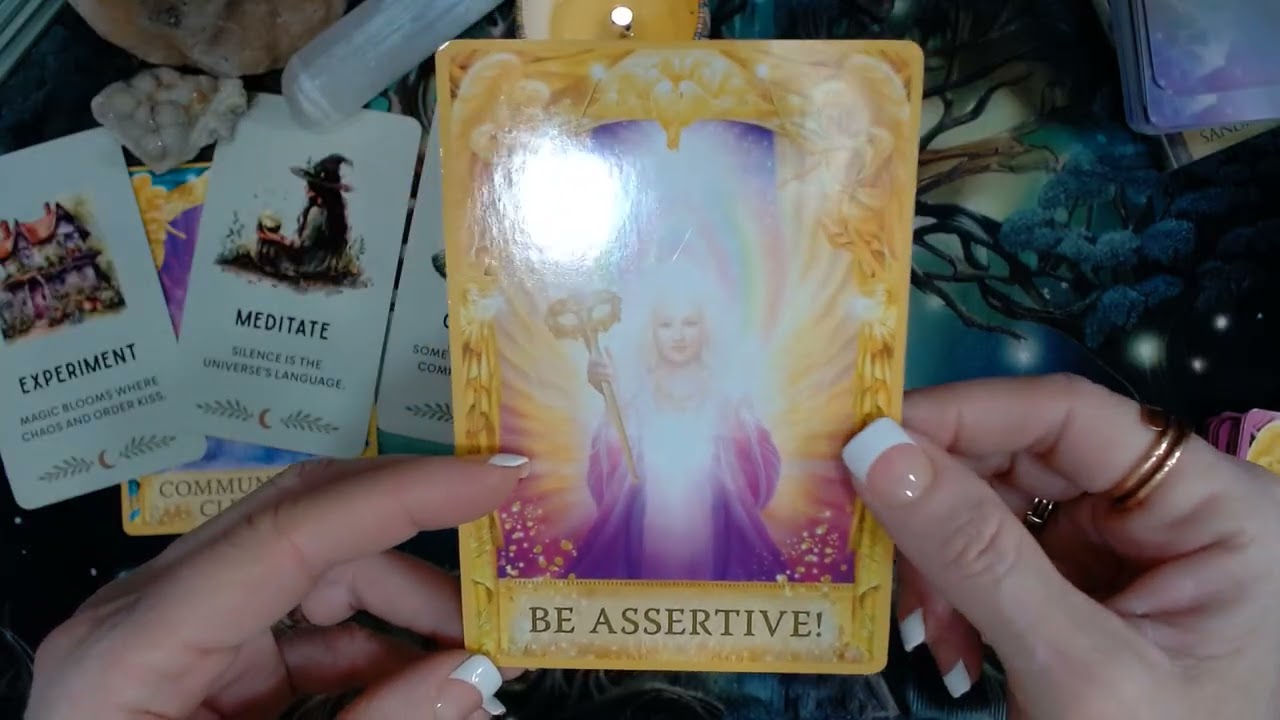 Angel Answers pick a card with Mystic Whispers Oracle